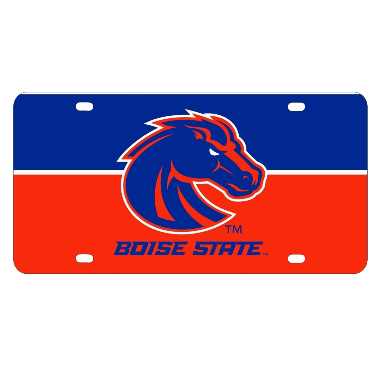 Boise State Broncos Metal License Plate Car Tag