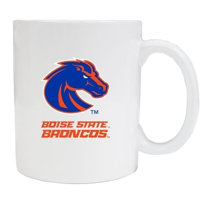 Boise State Broncos White Ceramic Mug 2-Pack (White).