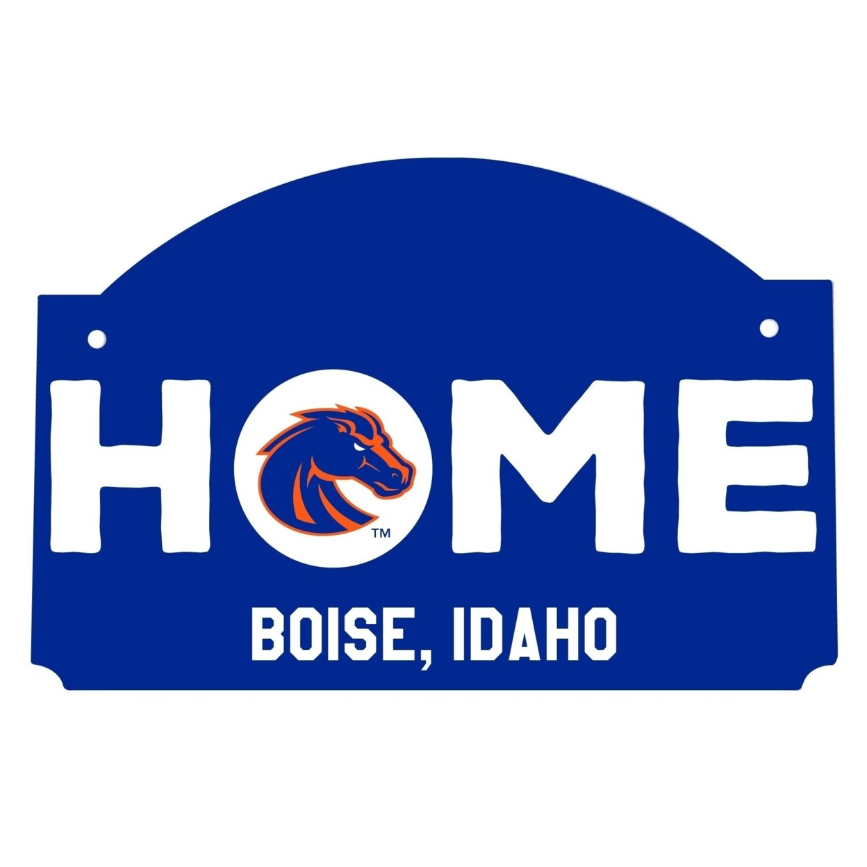 Boise State Broncos Wood Sign With String