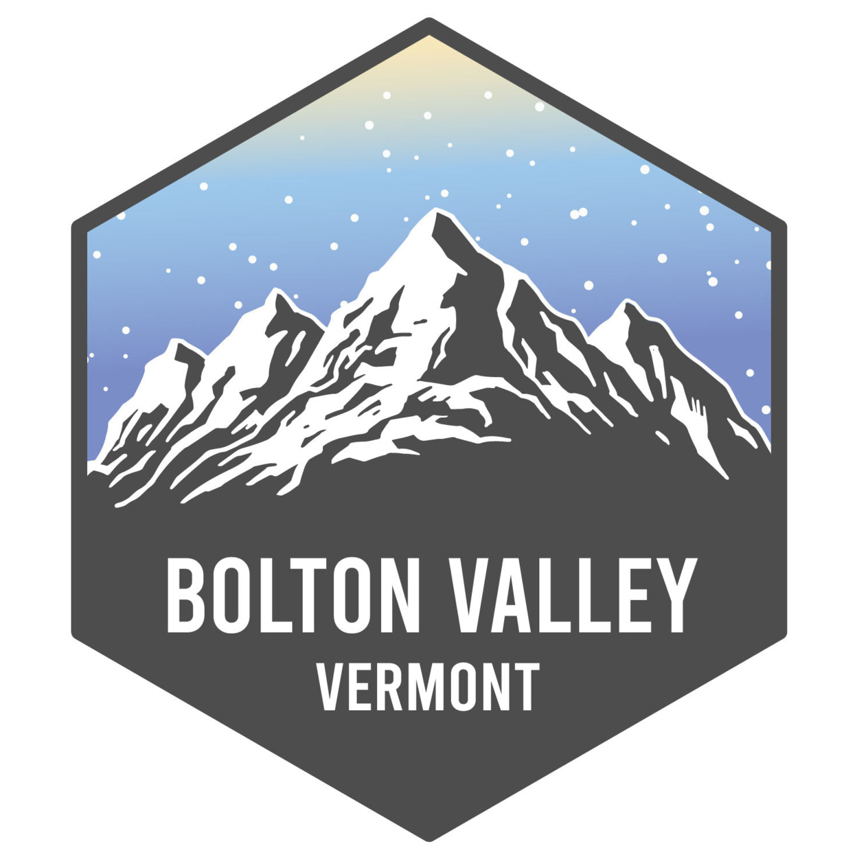 Bolton Valley Vermont Ski Adventures Souvenir 4 Inch Vinyl Decal Sticker