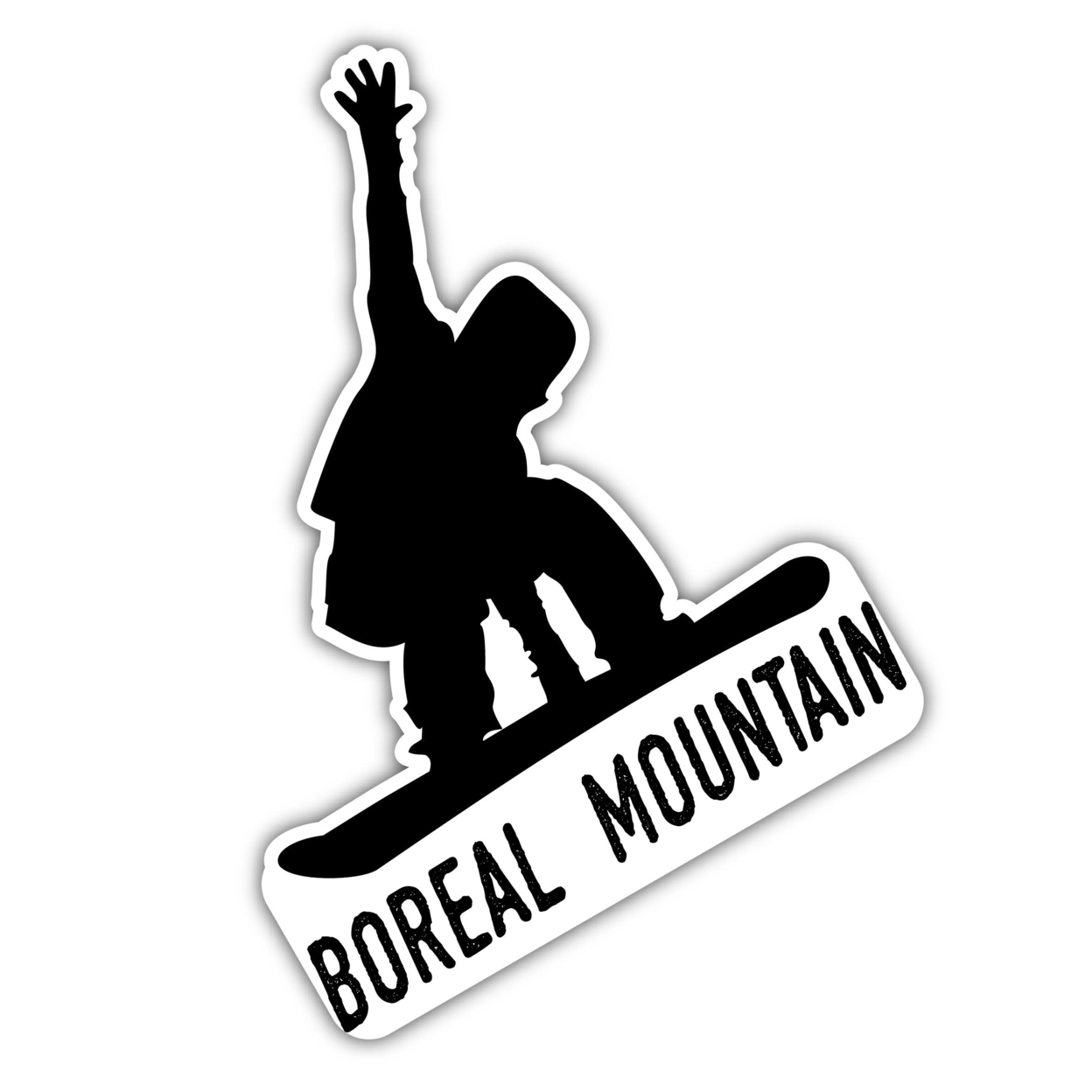 Boreal Mountain California Ski Adventures Souvenir 4 Inch Vinyl Decal Sticker Mountain Design
