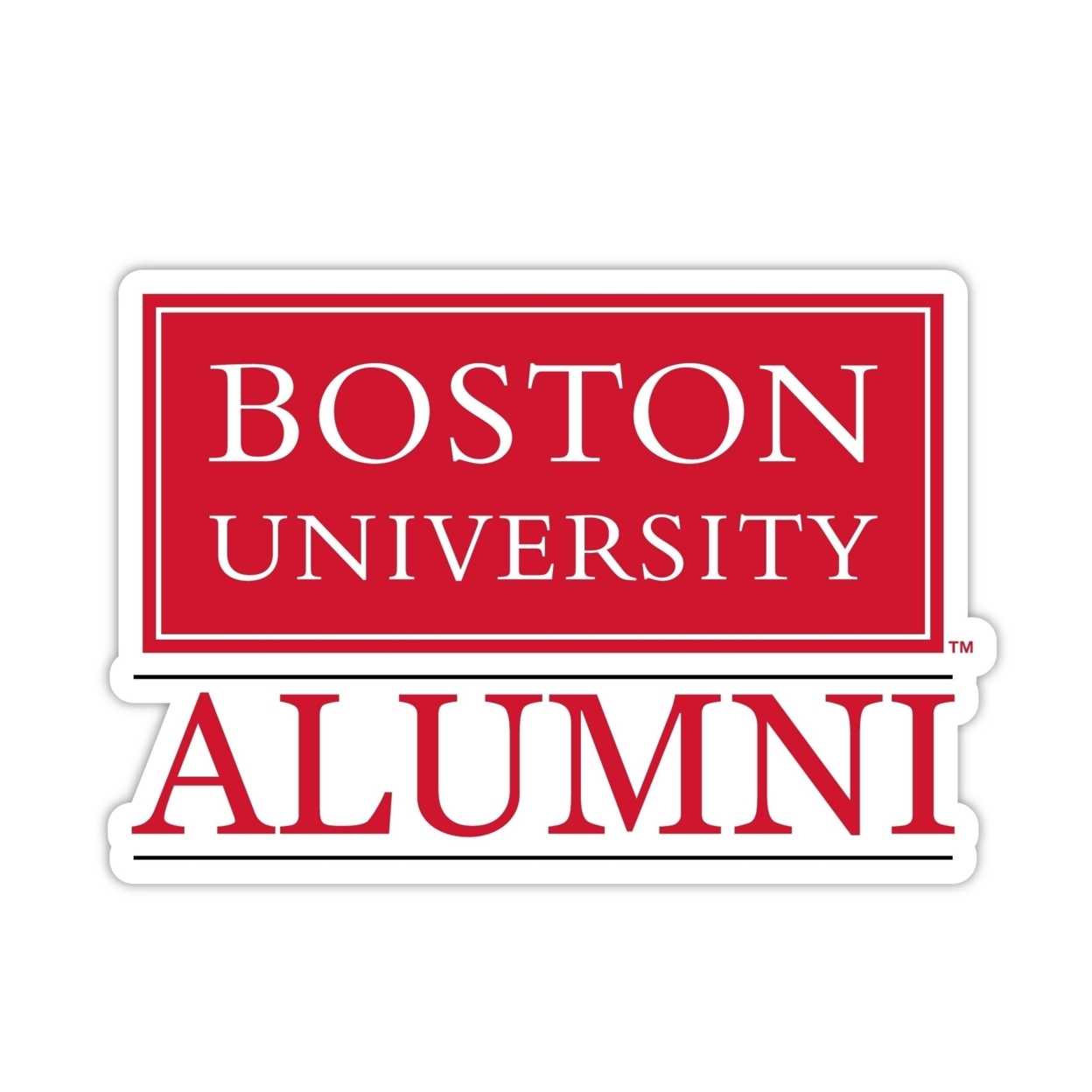 Boston Terriers Alumni 4 Sticker