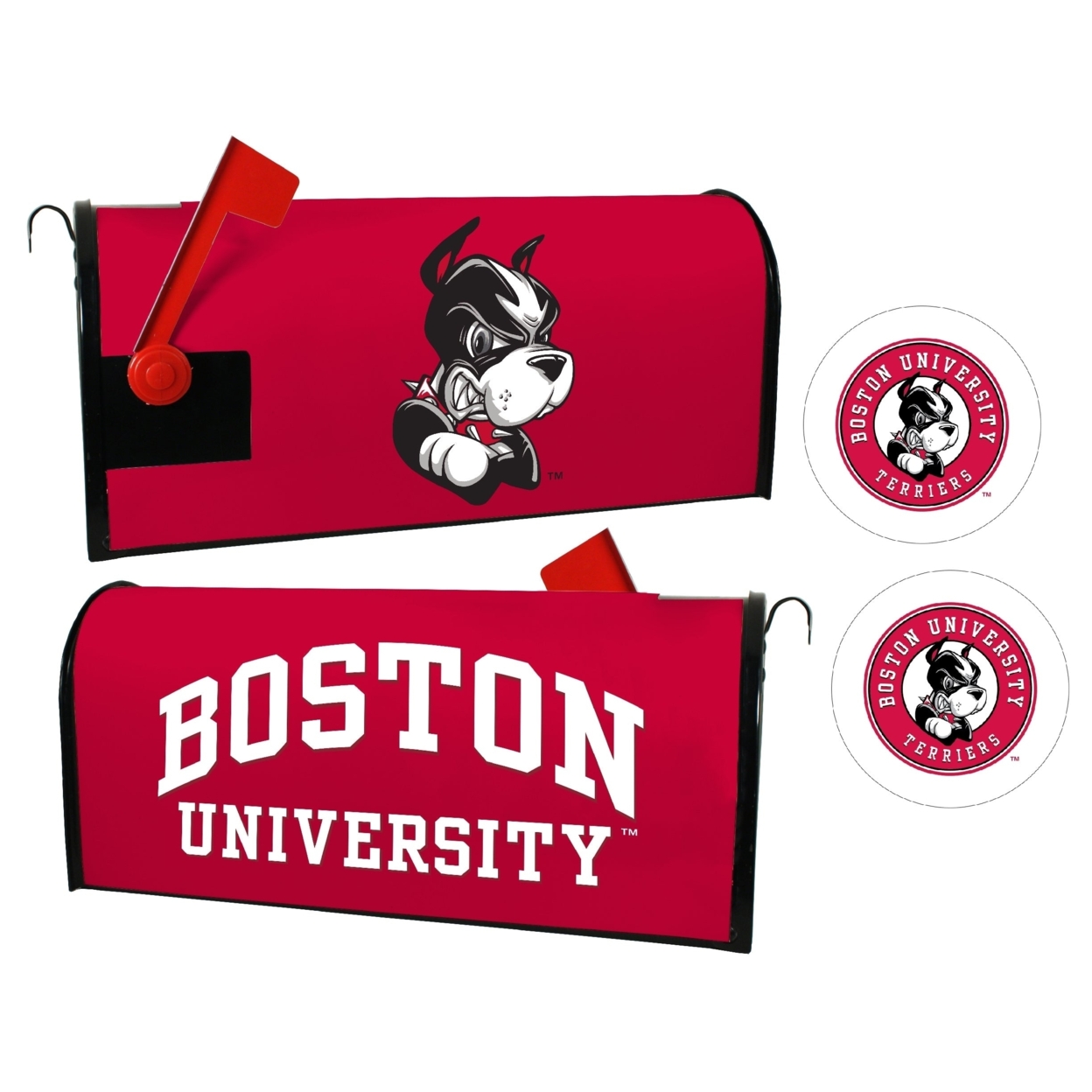 Boston University Terriers Magnetic Mailbox Cover & Sticker Set