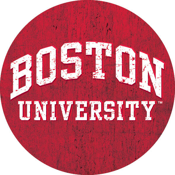 Boston University NCAA 4' Round Decal