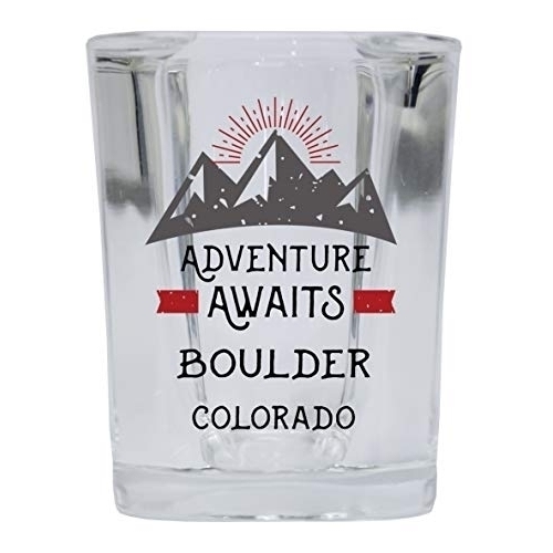 Boulder Colorado Square Shot Glass