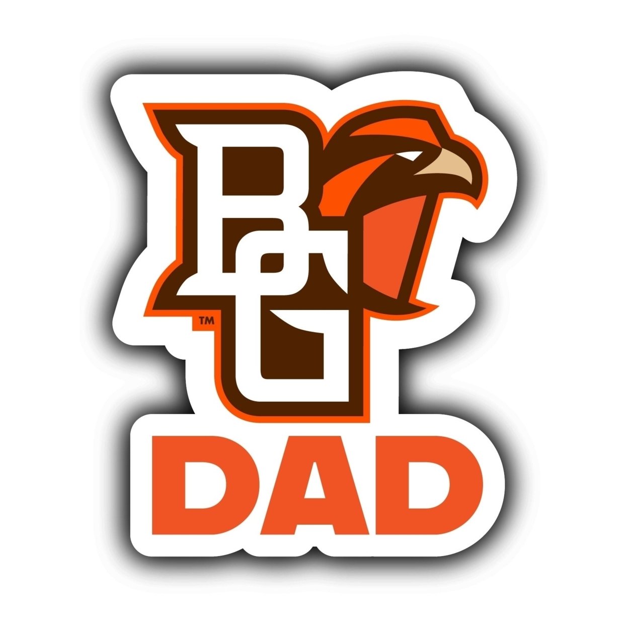 Bowling Green Falcons 4-Inch Proud Dad Die Cut Decal