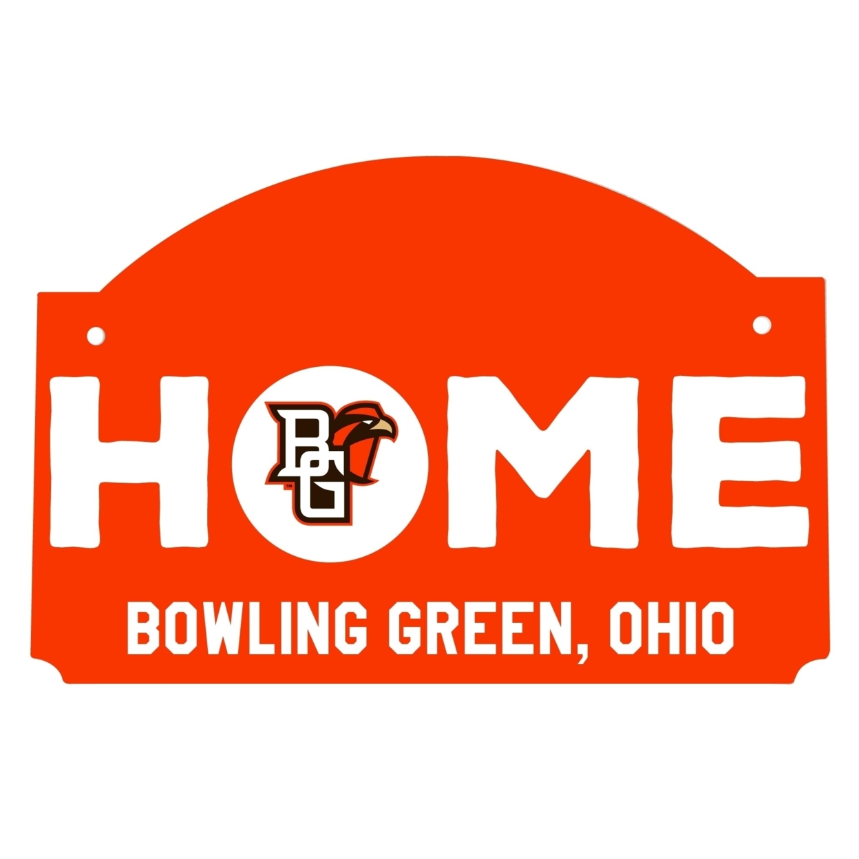 Bowling Green Falcons Wood Sign With String
