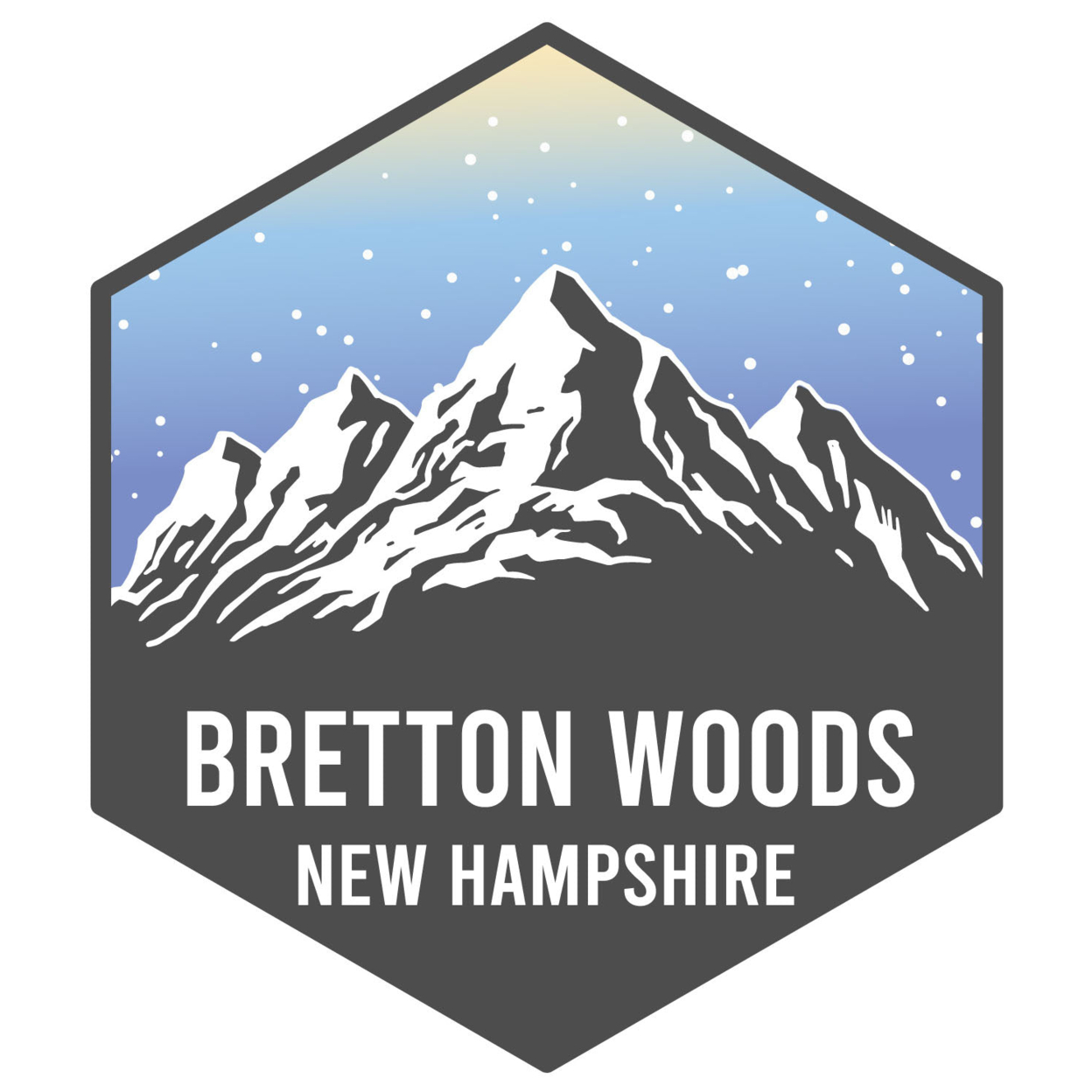 Bretton Woods New Hampshire Ski Adventures Souvenir 4 Inch Vinyl Decal Sticker