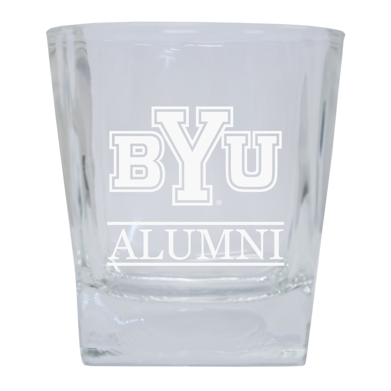 Brigham Young Cougars 8 Oz Etched Alumni Glass Tumbler 2-Pack