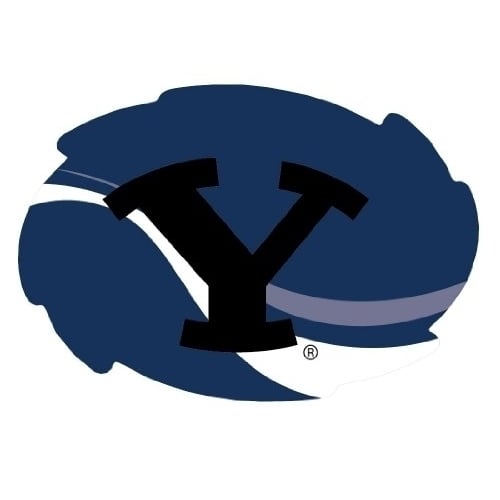 Brigham Young Cougars 5x6 Inch Swirl Magnet Single