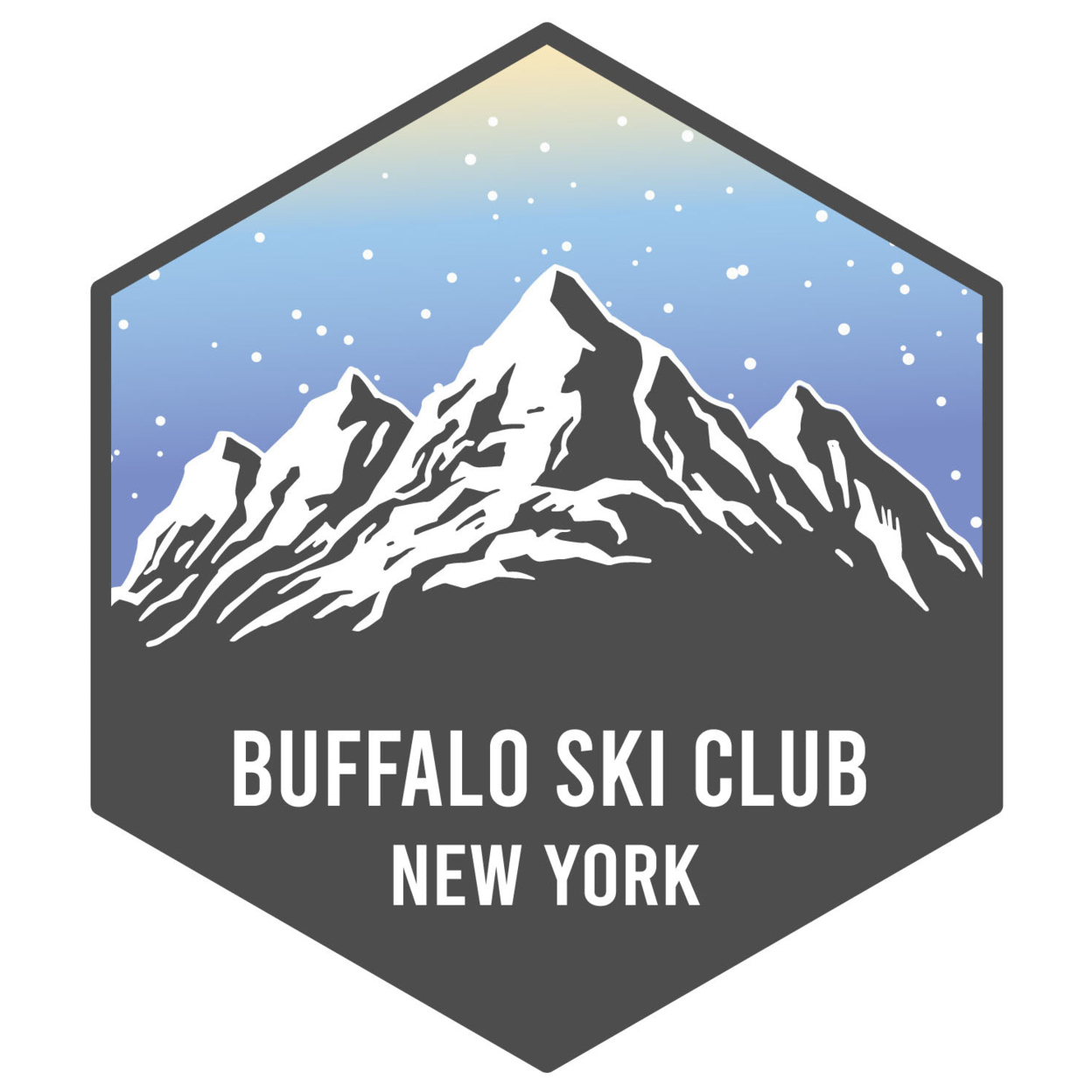 Buffalo Ski Club New York Ski Adventures Souvenir 4 Inch Vinyl Decal Sticker
