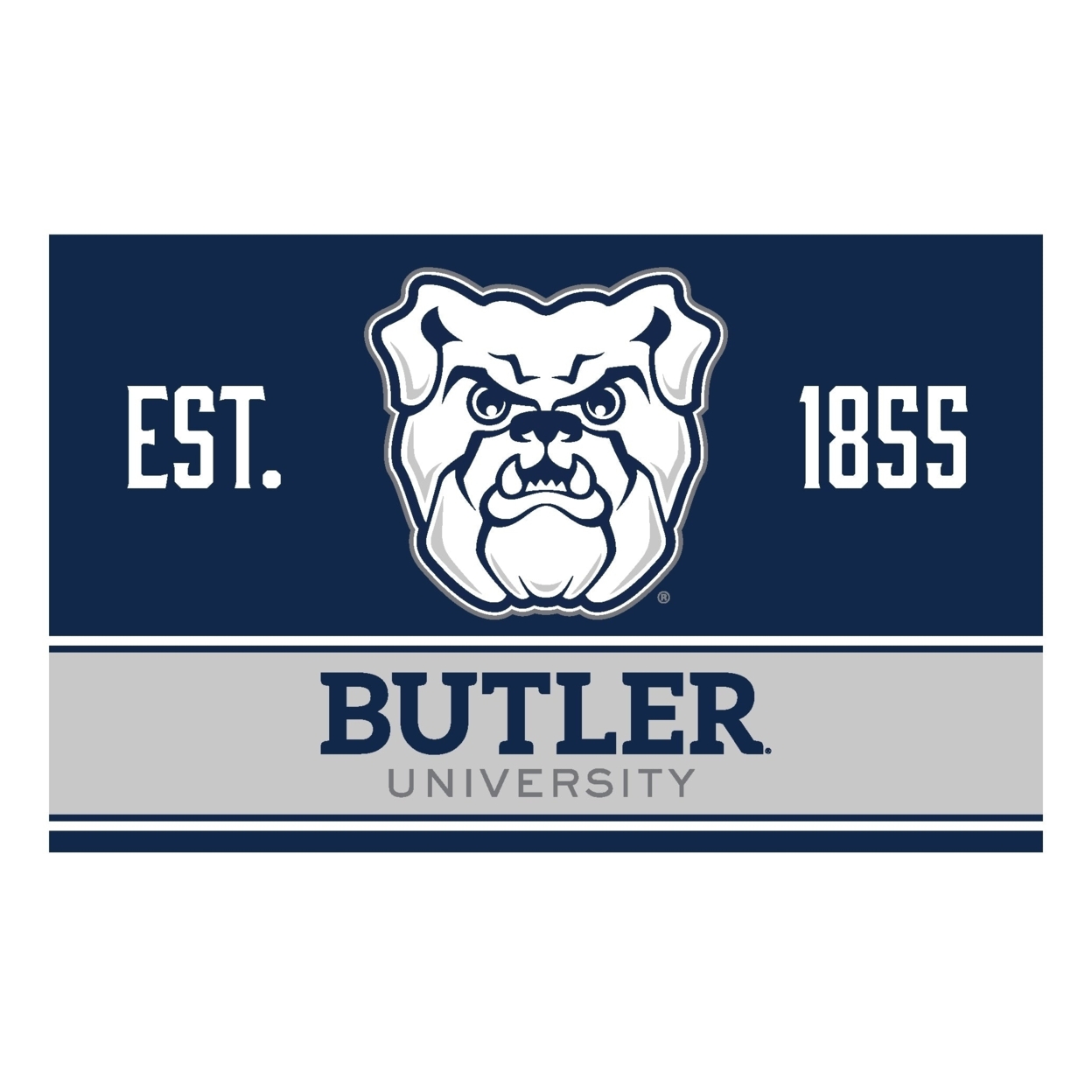 Butler Bulldogs Wood Sign With Frame