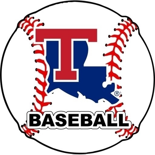 Louisiana Tech Bulldogs 4-Inch Round Baseball Vinyl Decal Sticker