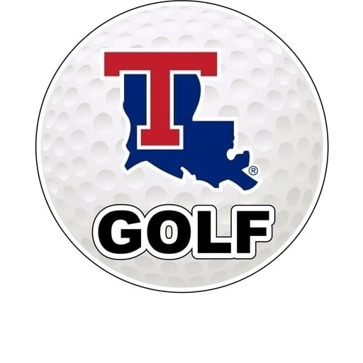 Louisiana Tech Bulldogs 4-Inch Round Golf Ball Vinyl Decal Sticker