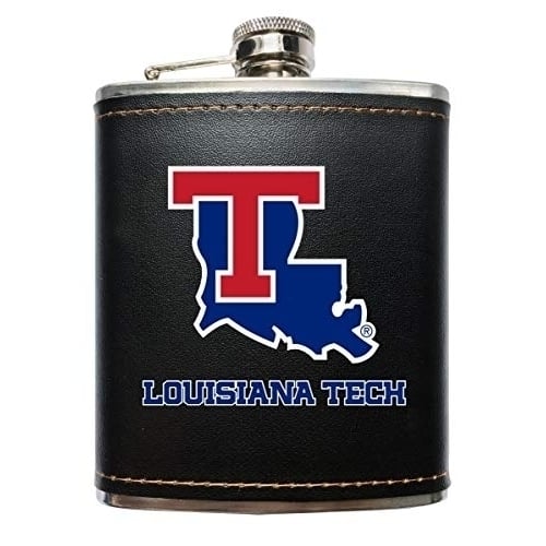 Louisiana Tech Bulldogs Black Stainless Steel 7 Oz Flask