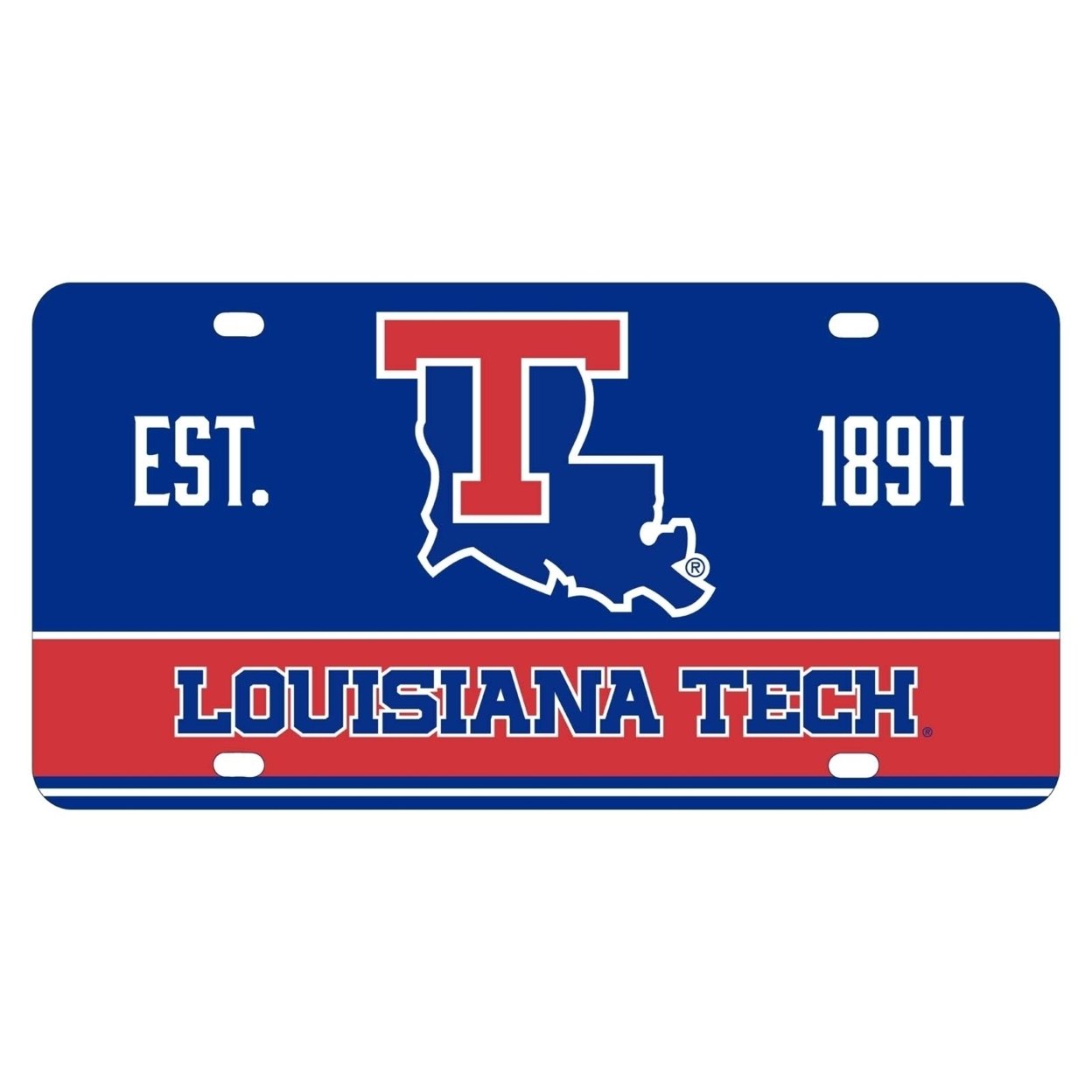 Louisiana Tech Bulldogs Metal License Plate