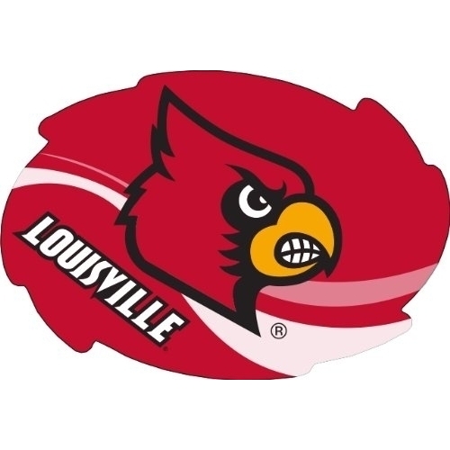 Louisville Cardinals 5x6 Inch Swirl Magnet Single