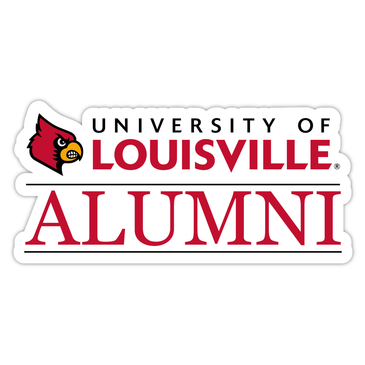 Louisville Cardinals Alumni 4 Sticker