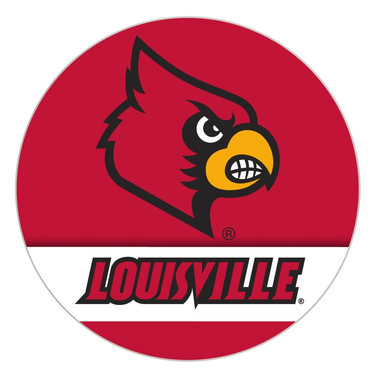 Louisville Cardinals Paper Coaster 4 Pack