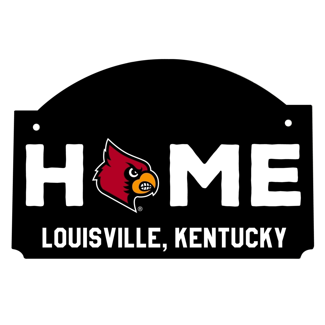 Louisville Cardinals Wood Sign With String
