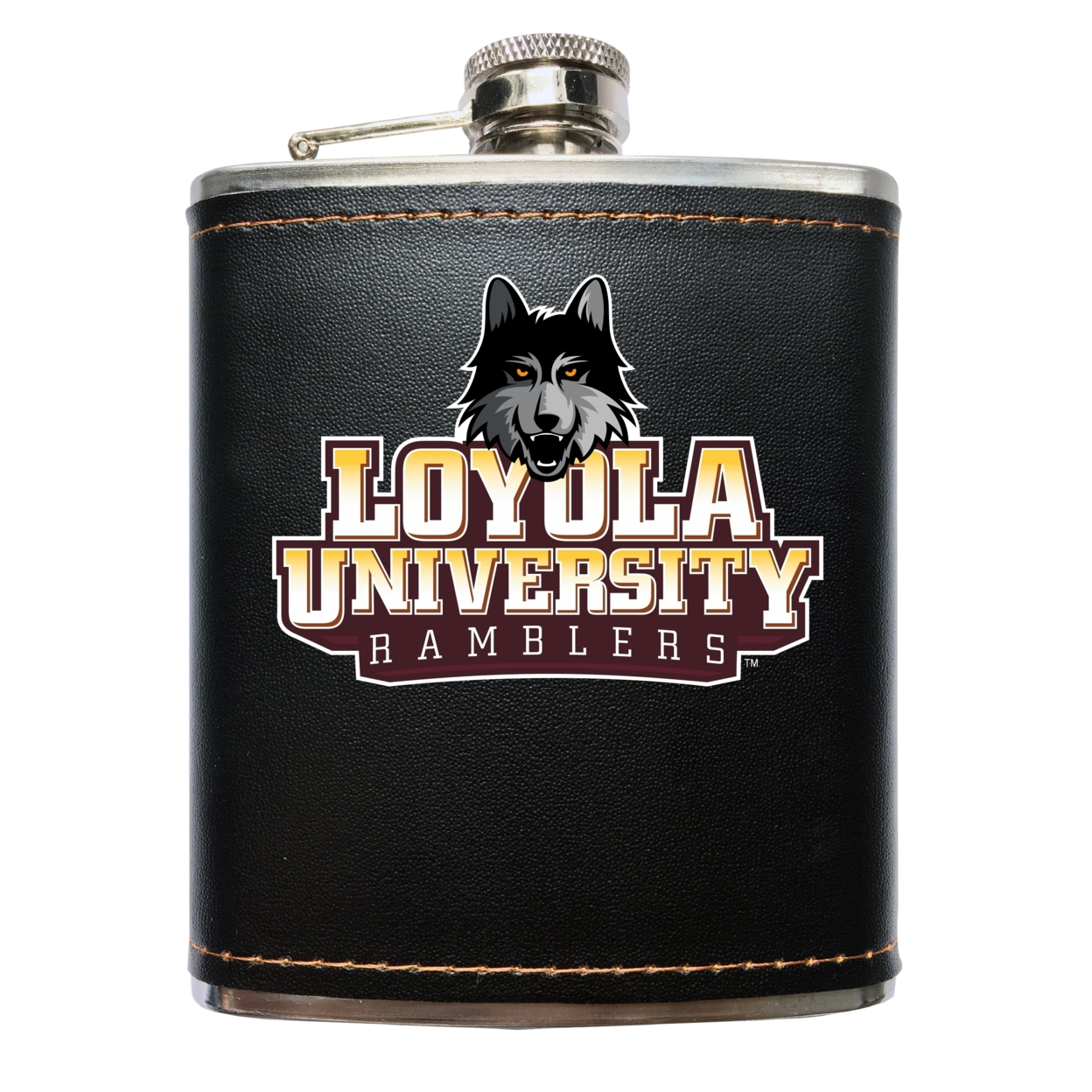 Loyola University Ramblers Black Stainless Steel 7 Oz Flask