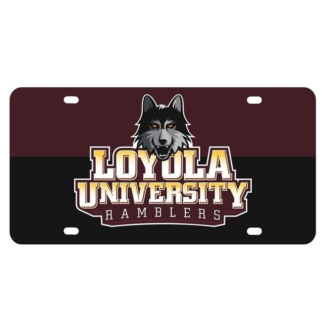 Loyola University Ramblers Metal License Plate Car Tag