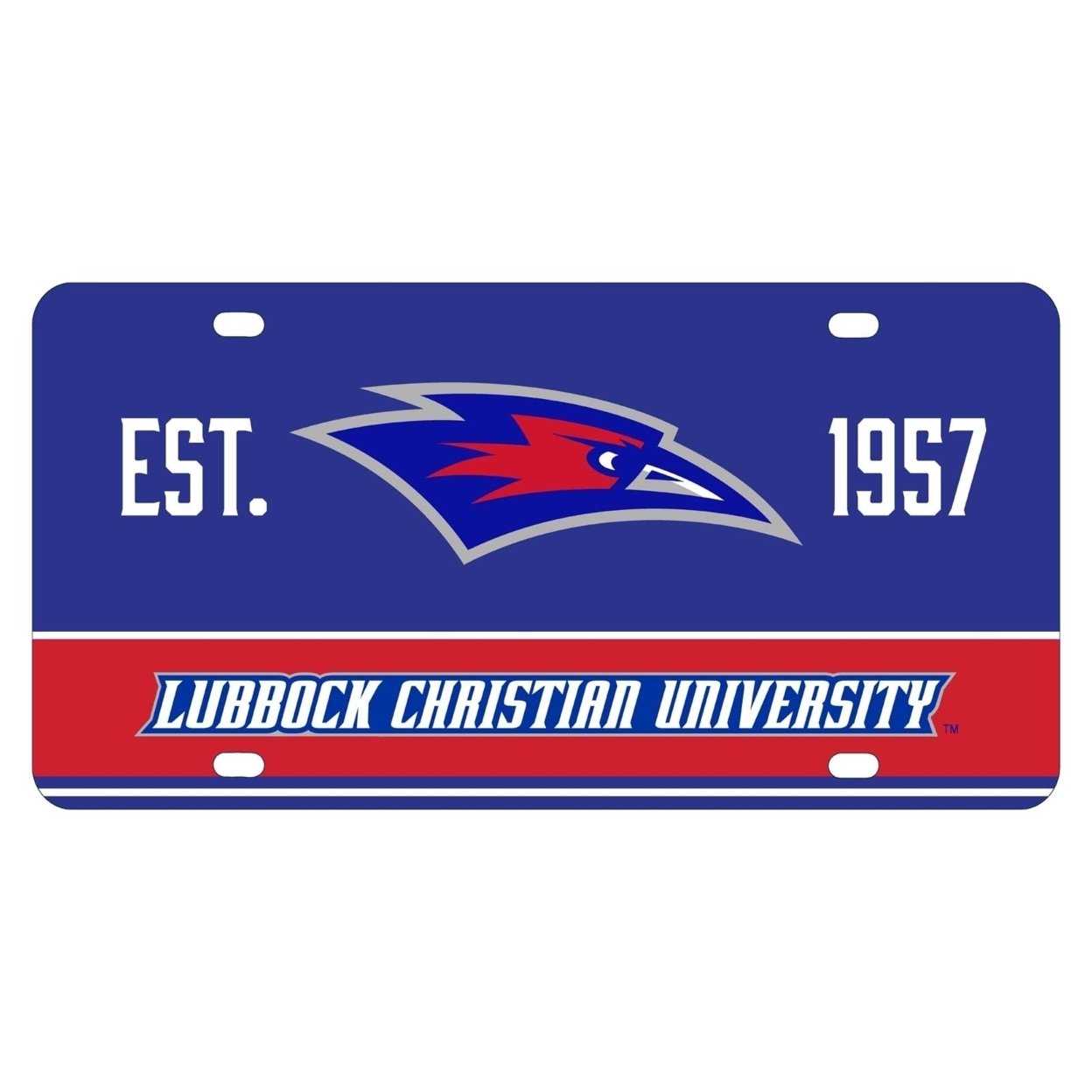 Lubbock Christian University Chaparral Metal License Plate