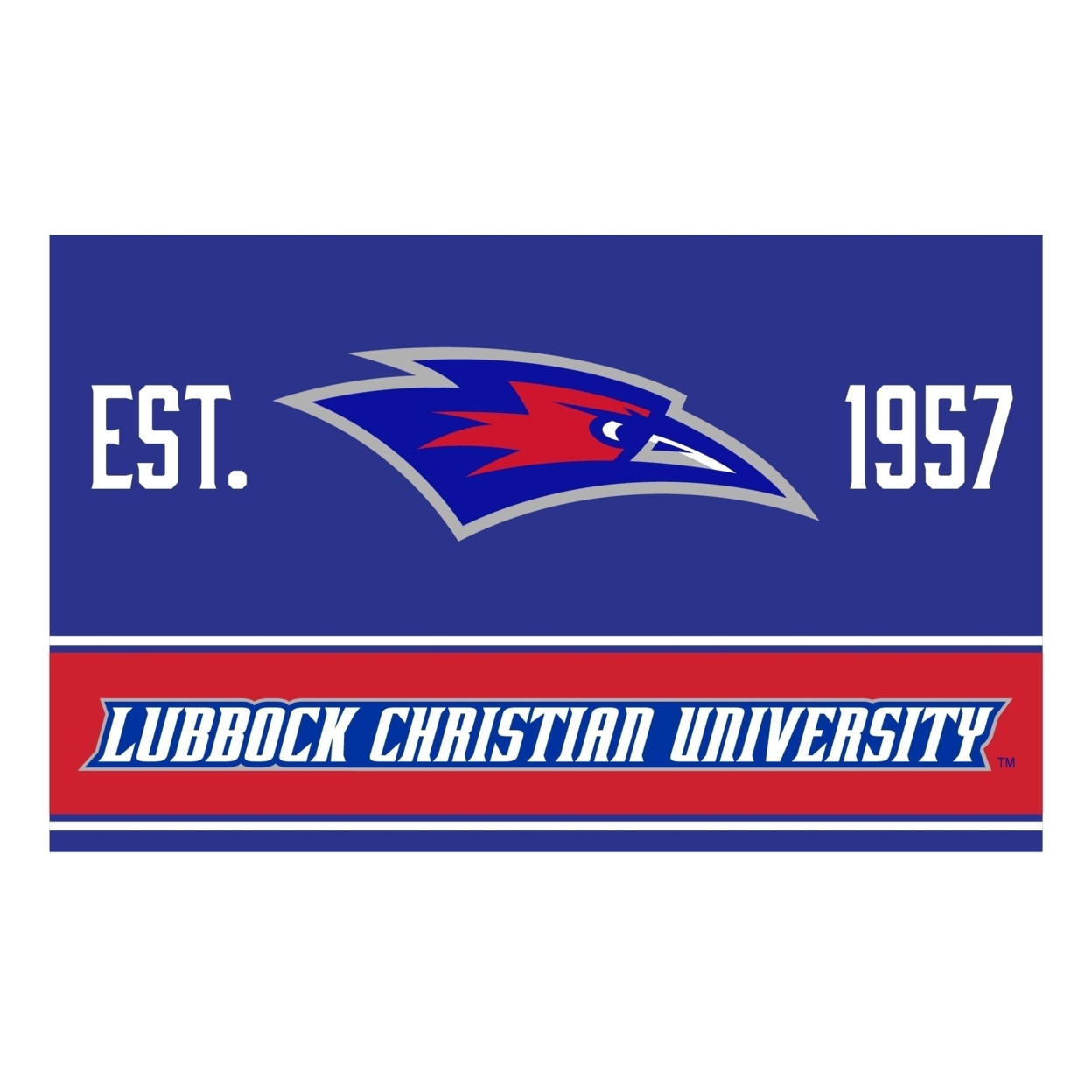 Lubbock Christian University Chaparral Wood Sign With Frame