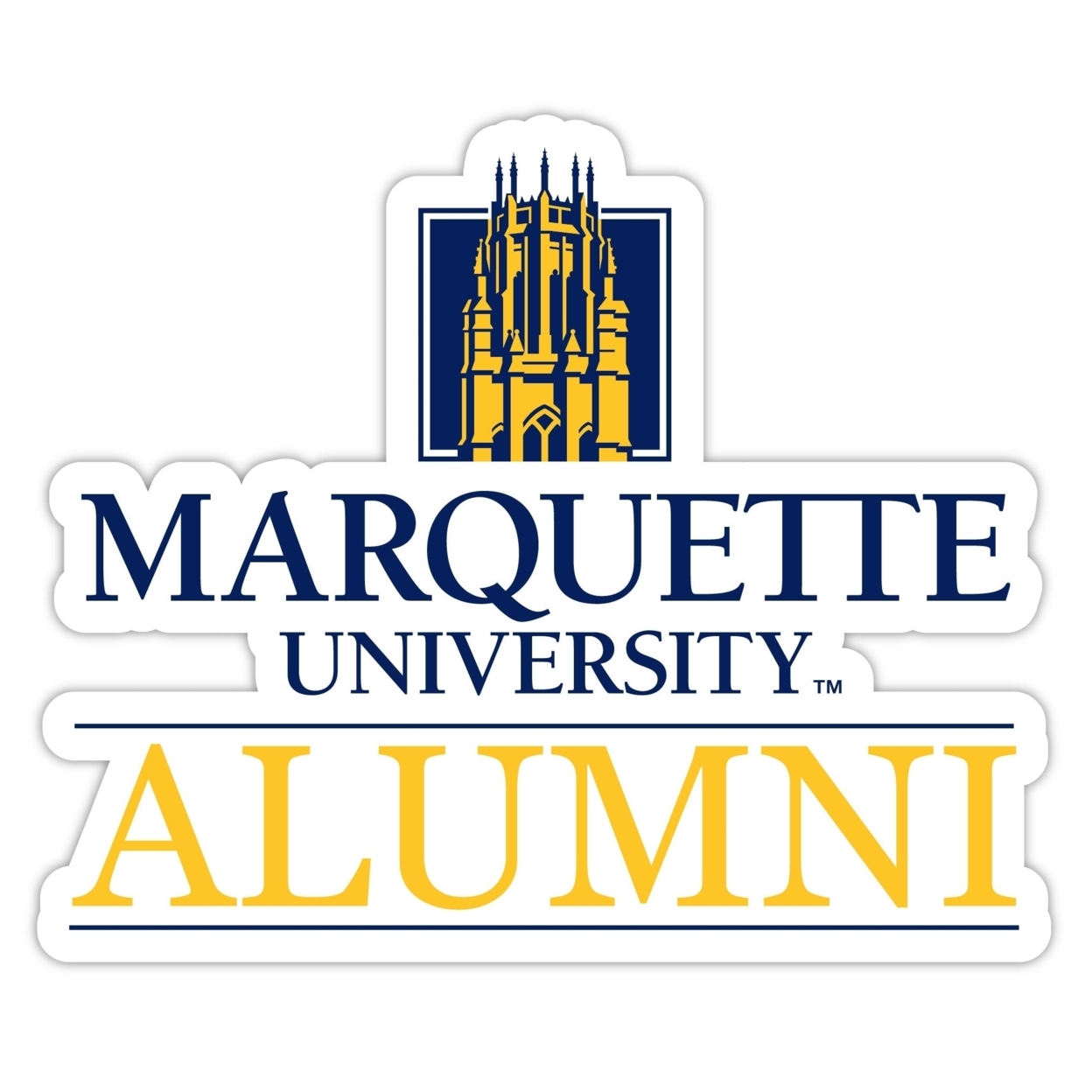 Marquette Golden Eagles Alumni 4 Sticker