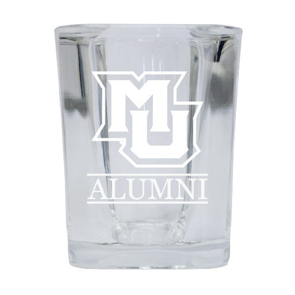 Marquette Golden Eagles Alumni Etched Square Shot Glass