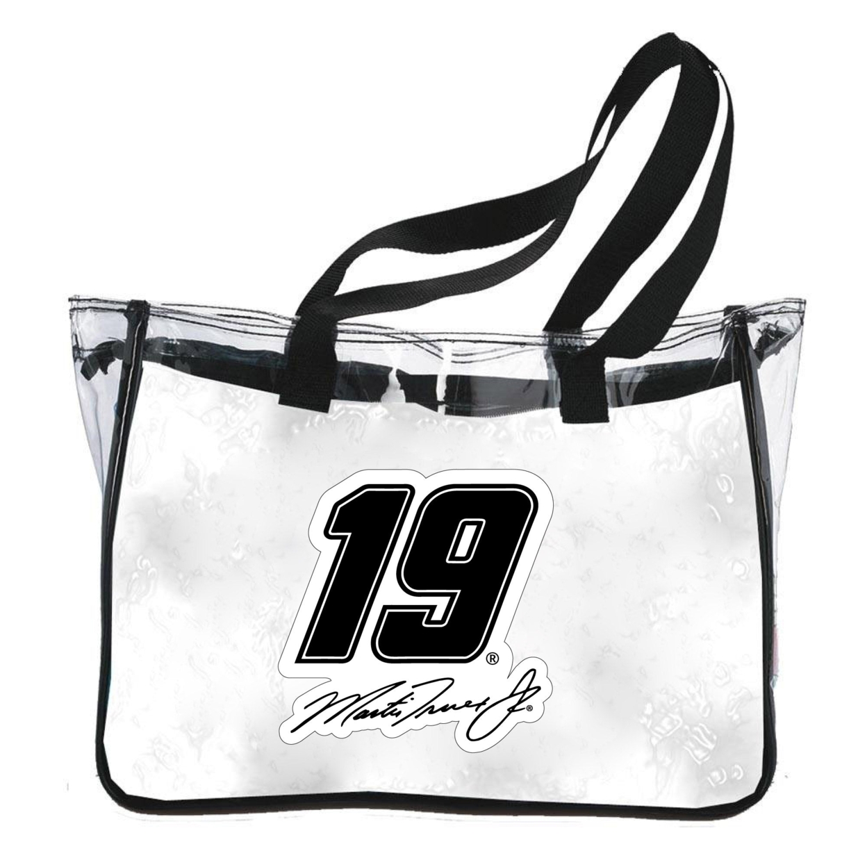 Martin Truex #19 NASCAR Plastic Clear Tote Bag