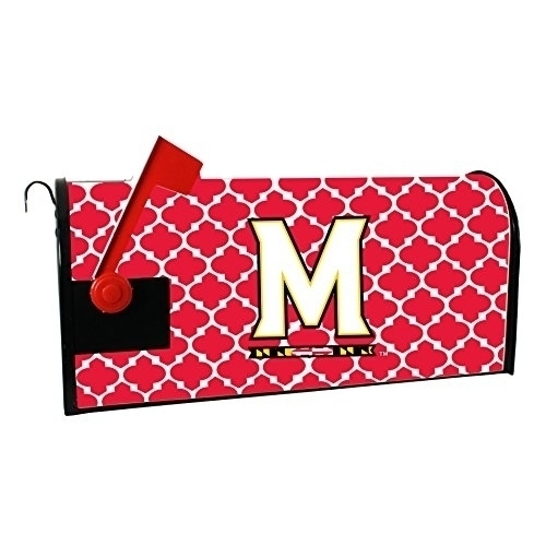Maryland Terrapins Mailbox Cover-University Of Maryland Magnetic Mail Box Cover-Moroccan Design