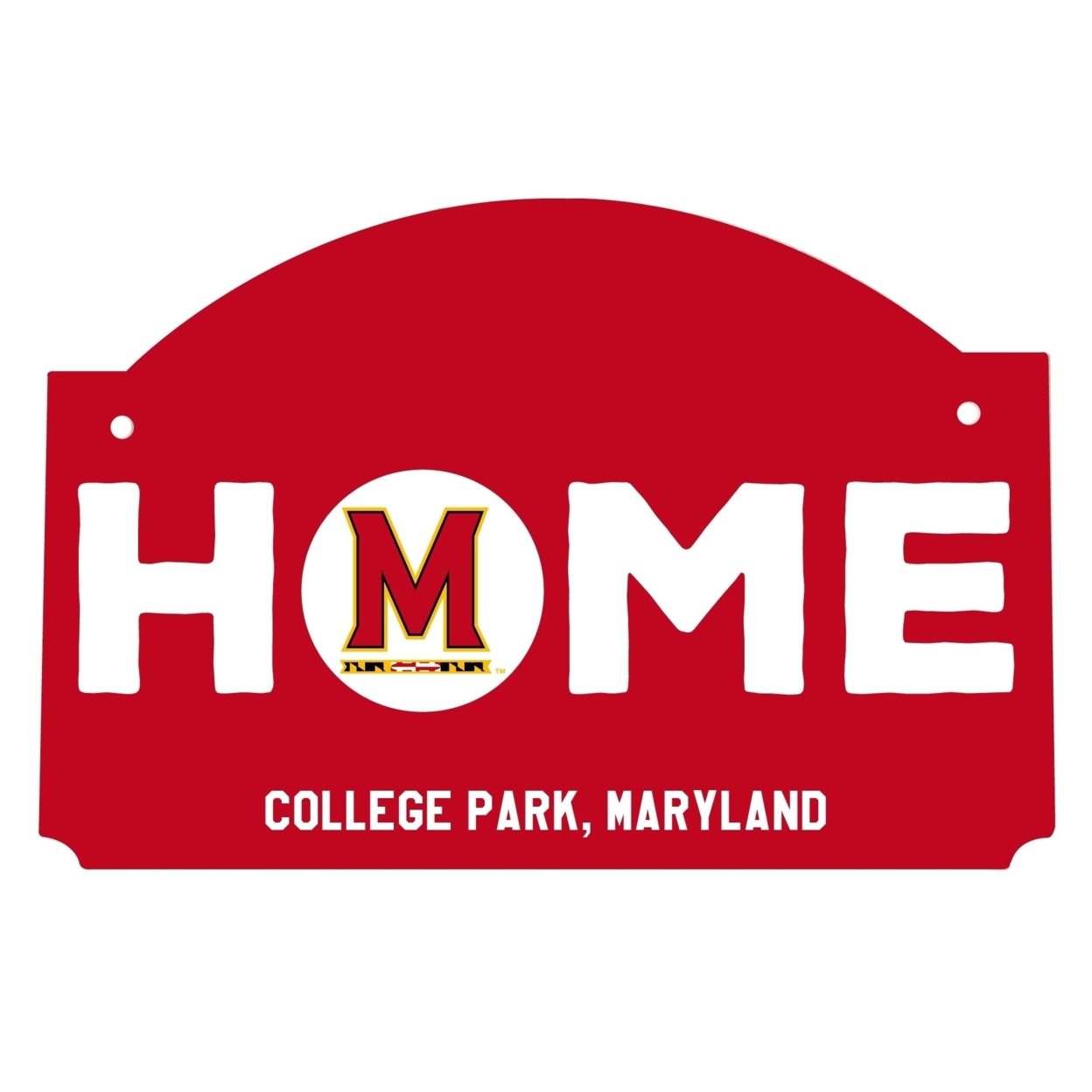 Maryland Terrapins Wood Sign With String