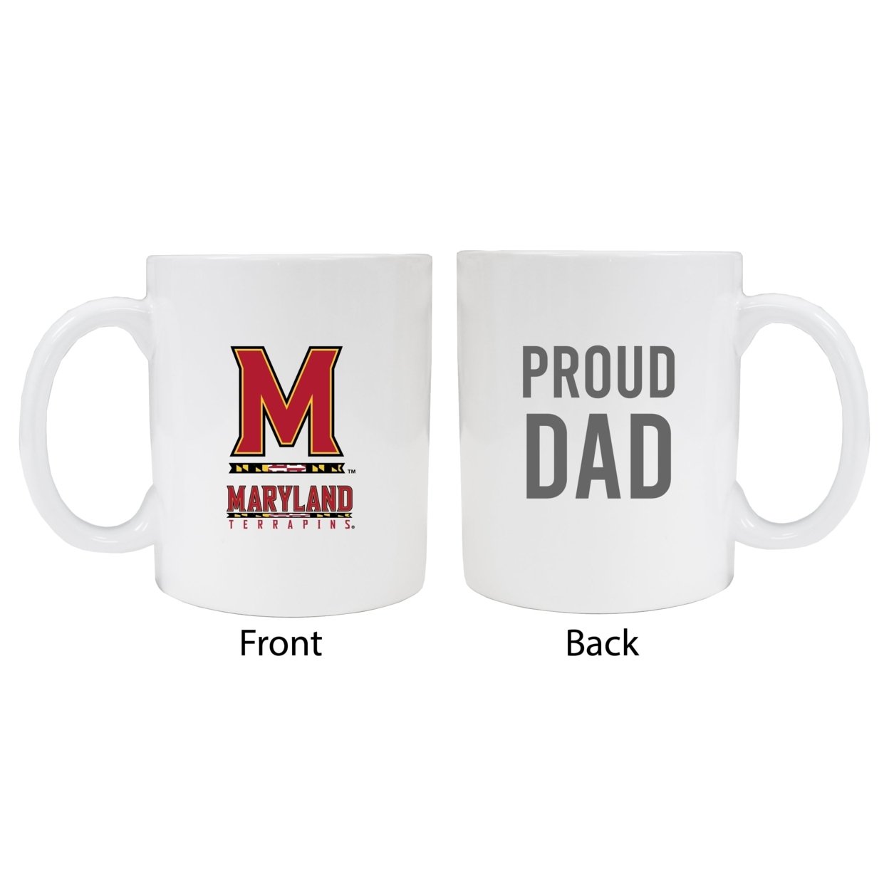Maryland Terrapins Proud Dad Ceramic Coffee Mug - White