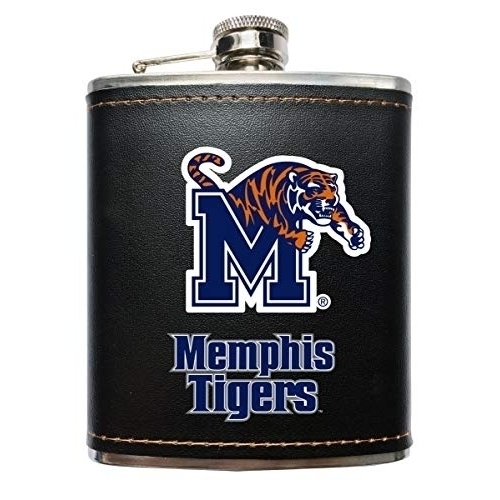 Memphis Tigers Black Stainless Steel 7 Oz Flask