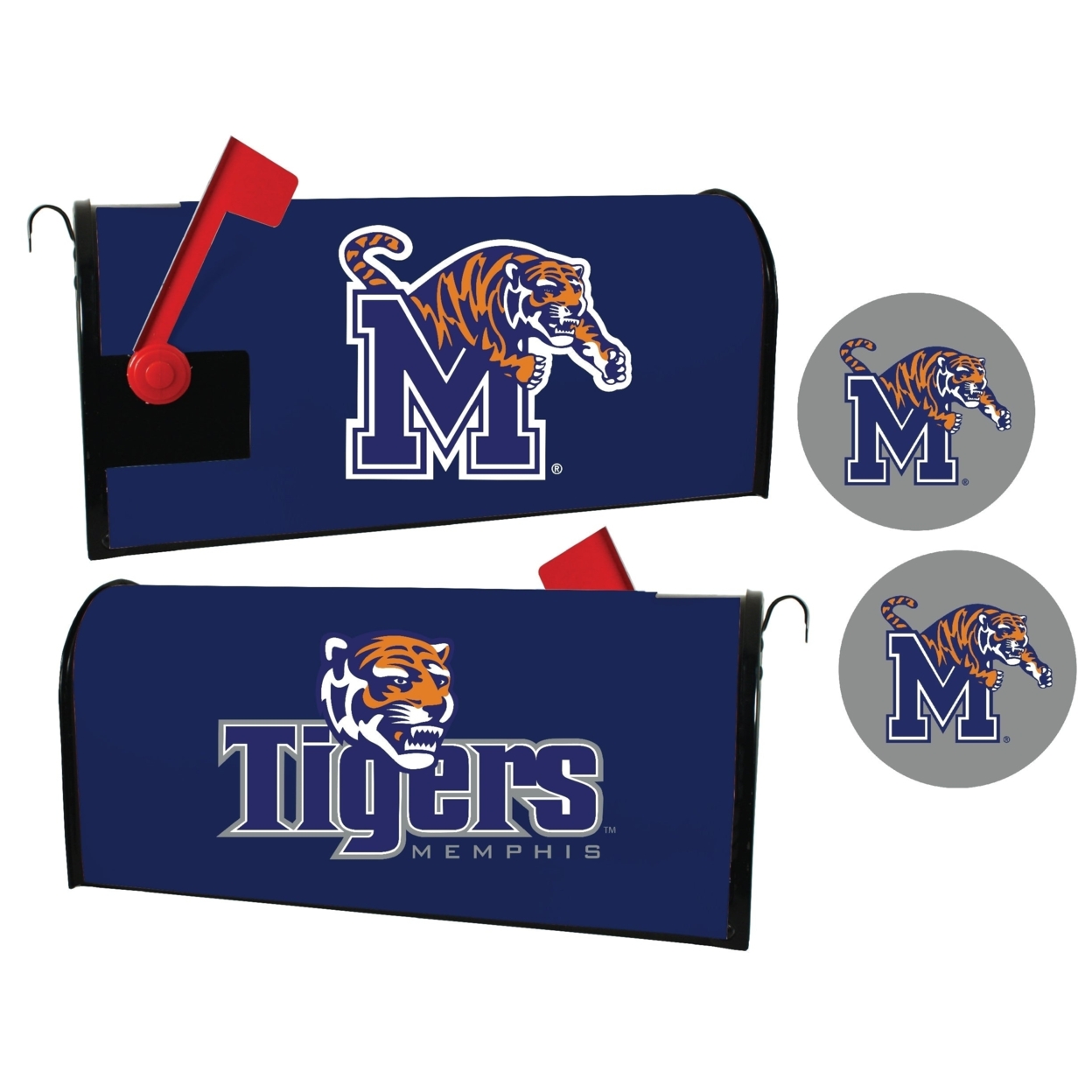 Memphis Tigers Magnetic Mailbox Cover & Sticker Set