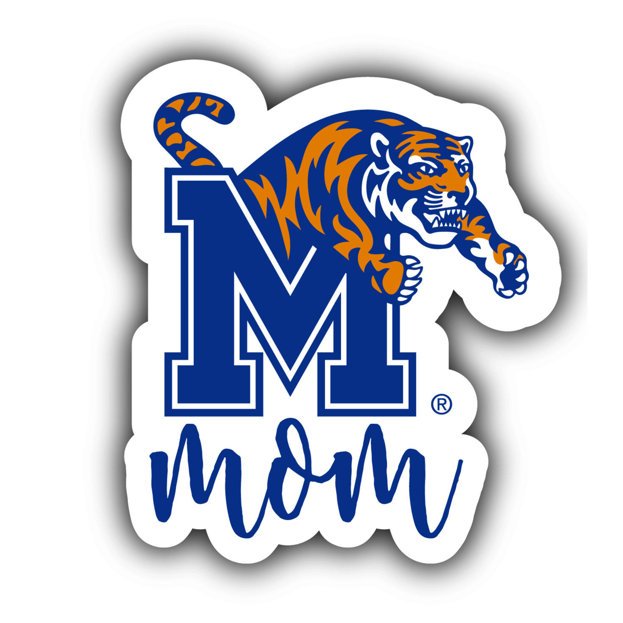 Memphis Tigers Proud Mom 4-Inch Die Cut Decal
