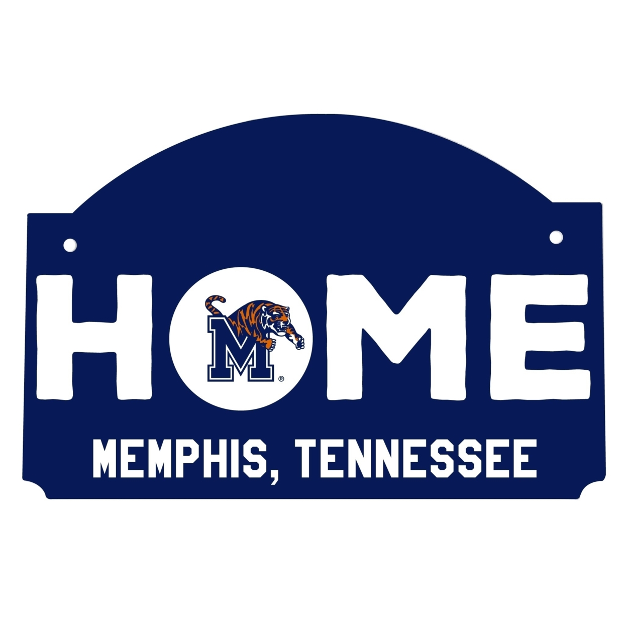 Memphis Tigers Wood Sign With String