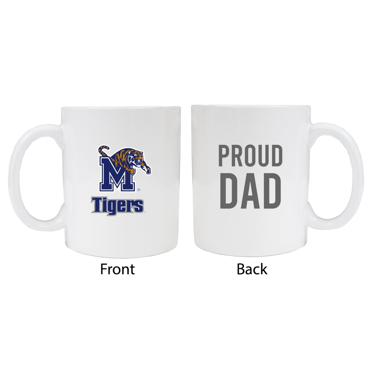 Memphis Tigers Proud Dad Ceramic Coffee Mug - White
