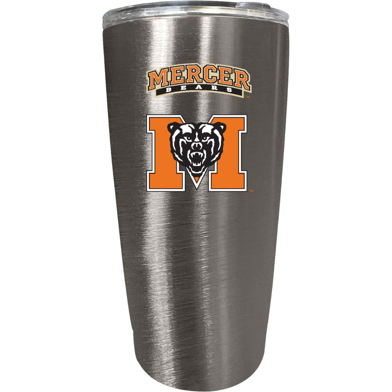 Mercer University 16 Oz Insulated Stainless Steel Tumbler Colorless