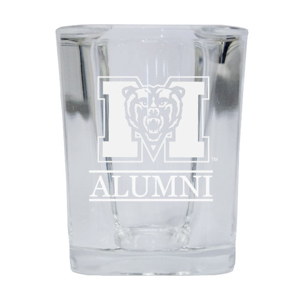 Mercer University Alumni Etched Square Shot Glass
