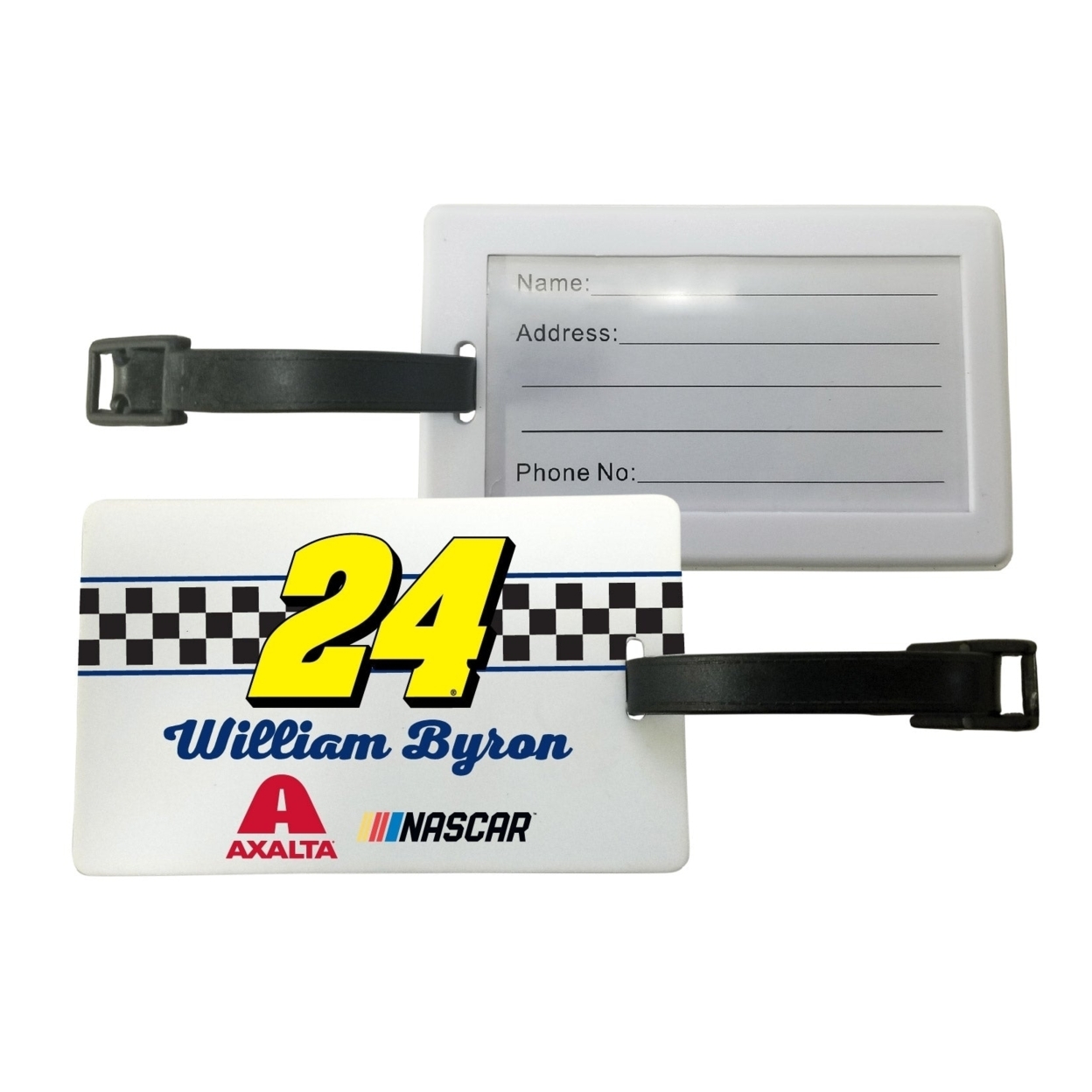 R And R Imports, Inc WB William Byron #24 Luggage Tag 2-Pack New For 2020