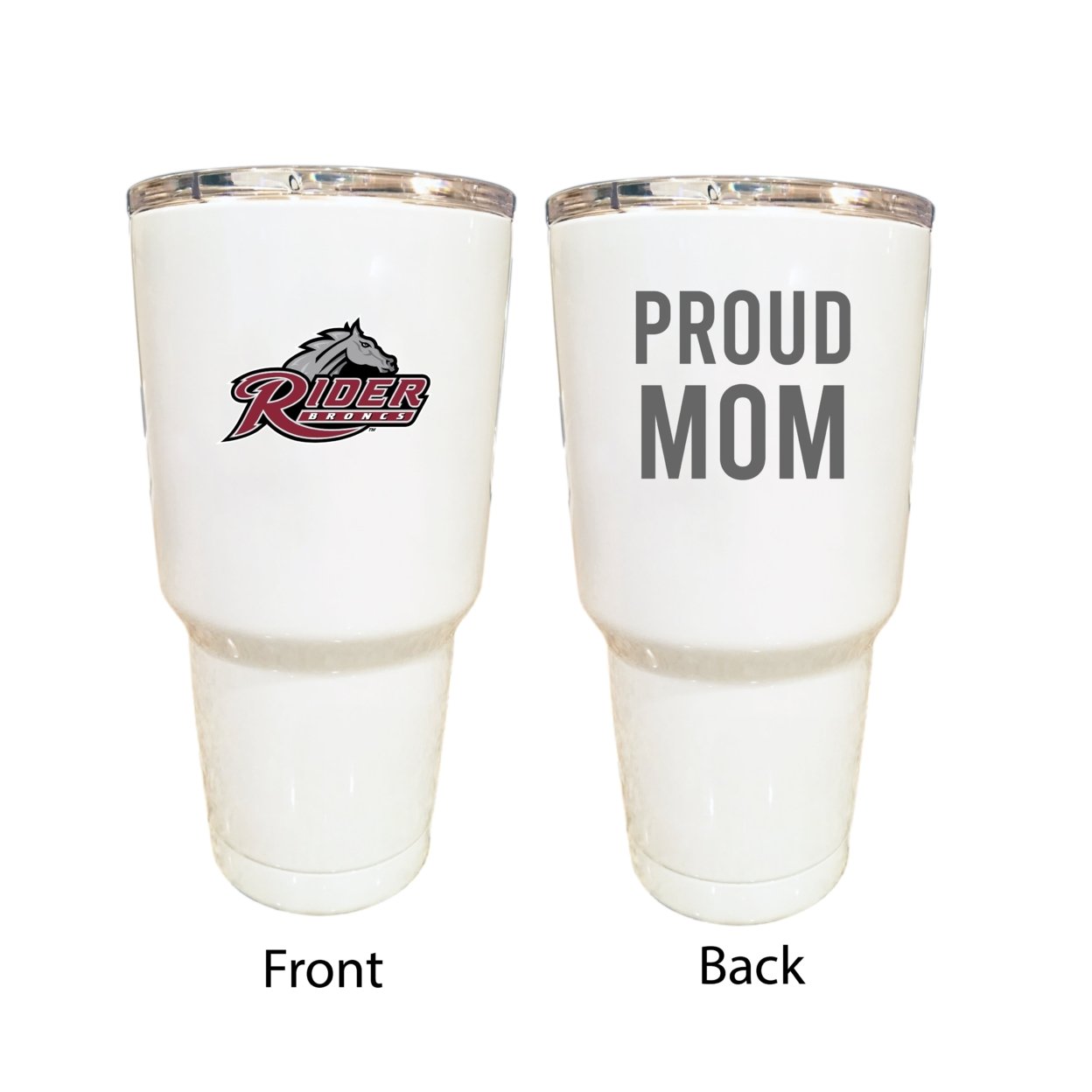 Rider University Broncs Proud Mom 24 Oz Insulated Stainless Steel Tumblers Choose Your Color.