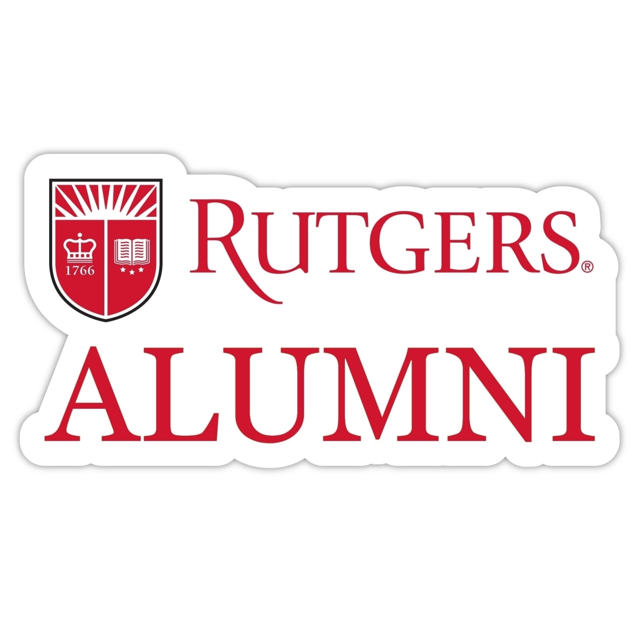 Rutgers Scarlet Knights Alumni 4 Sticker