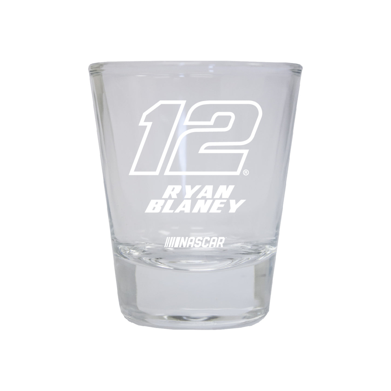 Ryan Blaney #12 Nascar Etched Round Shot Glass New For 2022