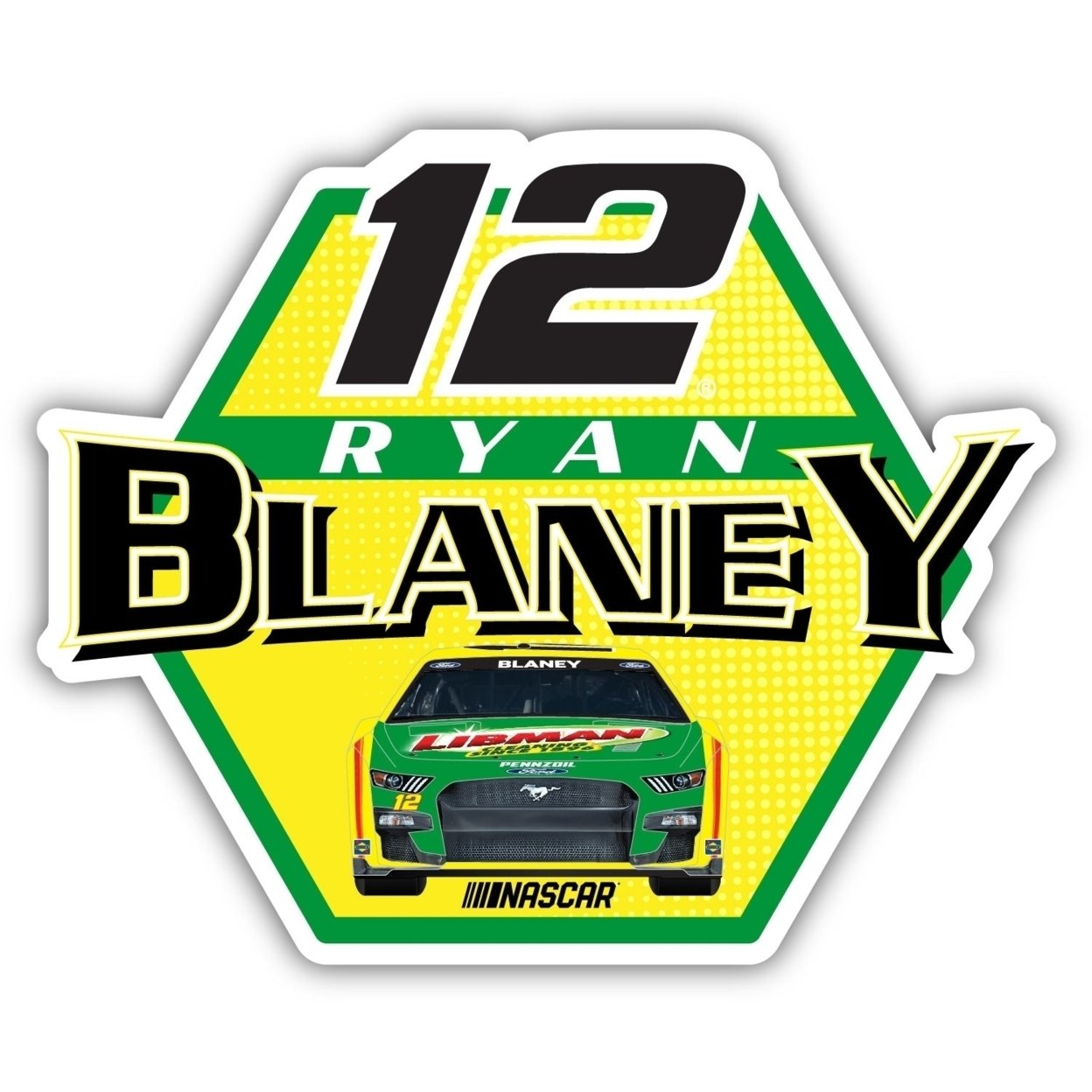 Ryan Blaney #12 NASCAR Laser Cut Decal