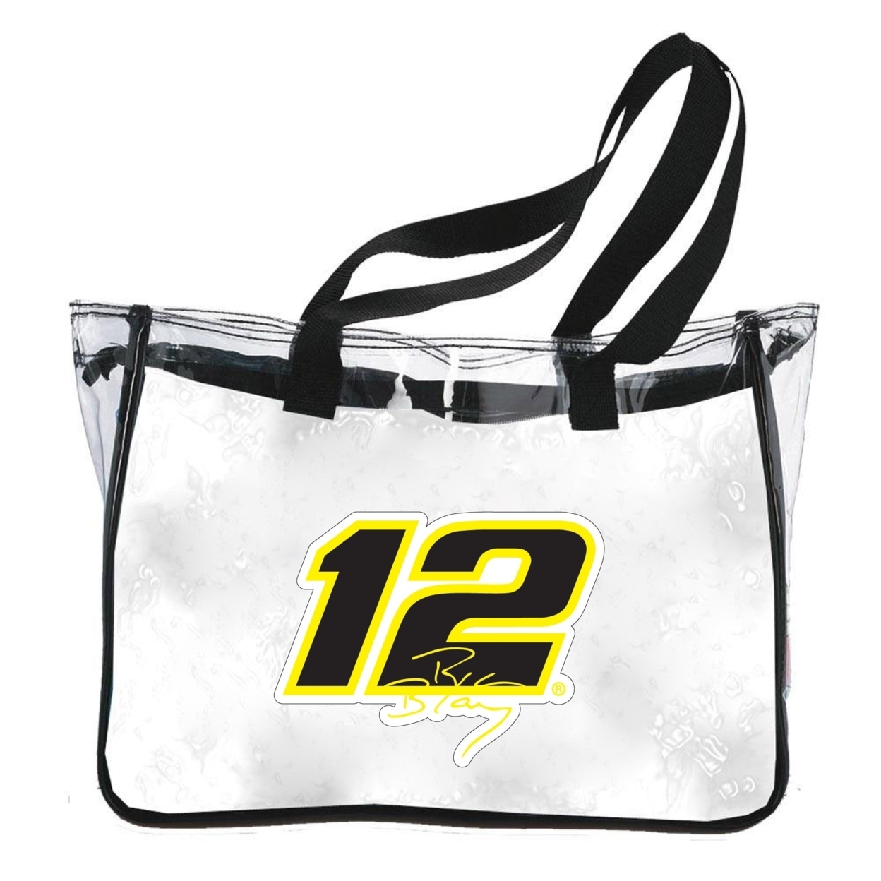 Ryan Blaney #12 NASCAR Plastic Clear Tote Bag
