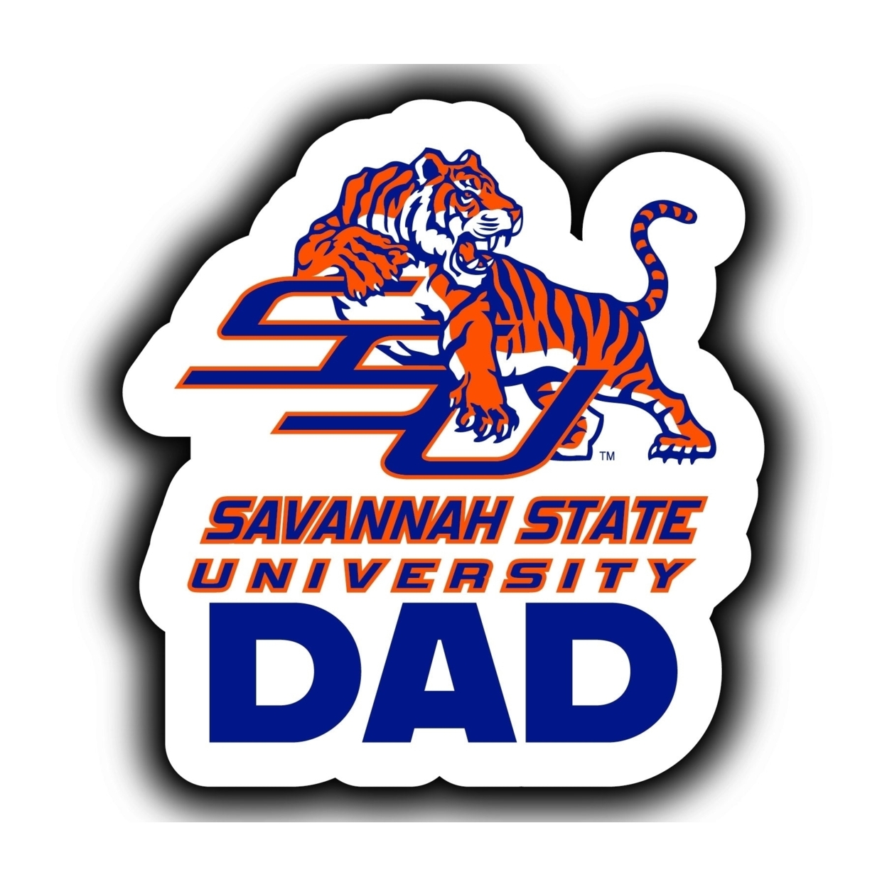 Savannah State University 4-Inch Proud Dad Die Cut Decal