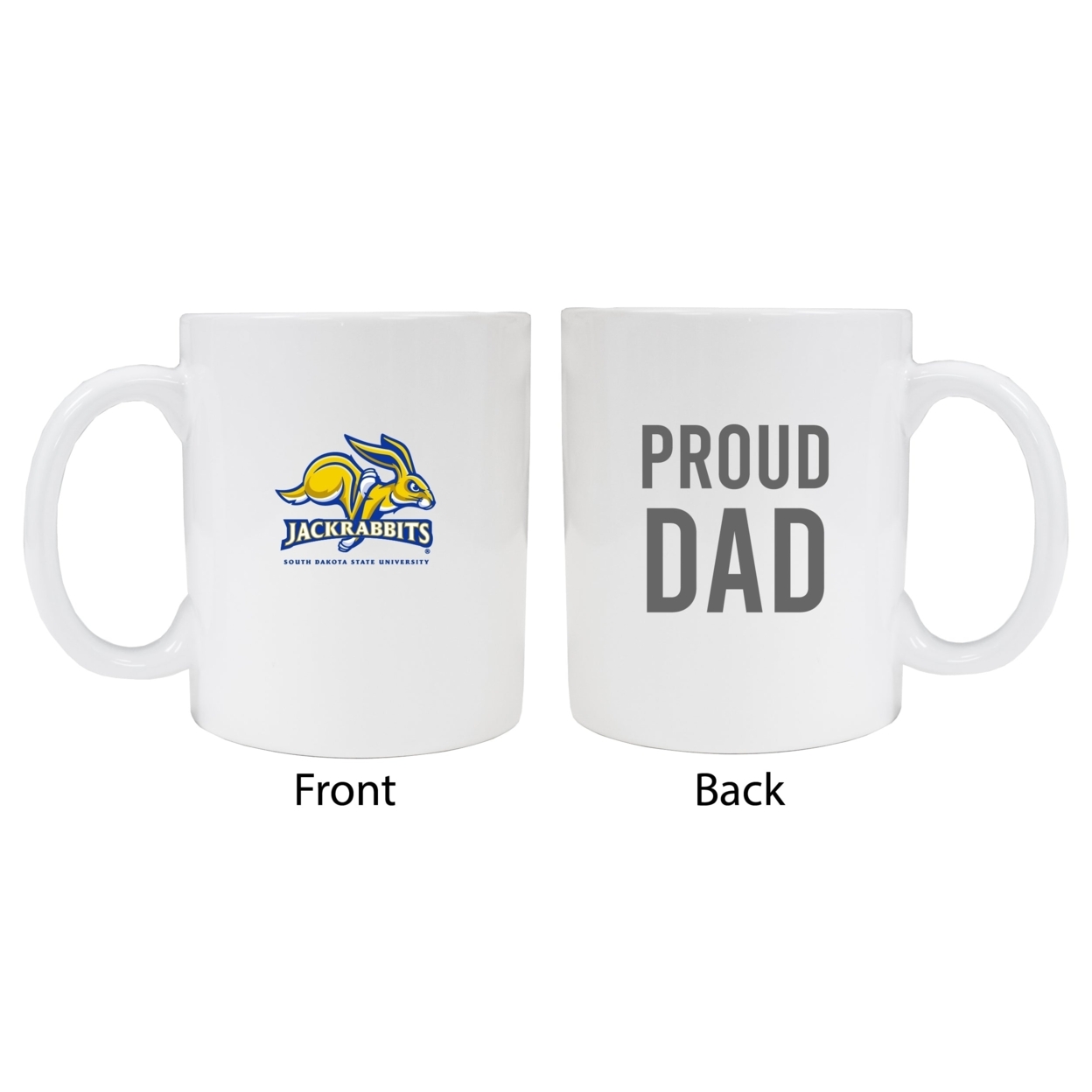 South Dakota State Jackrabbits Proud Dad Ceramic Coffee Mug - White