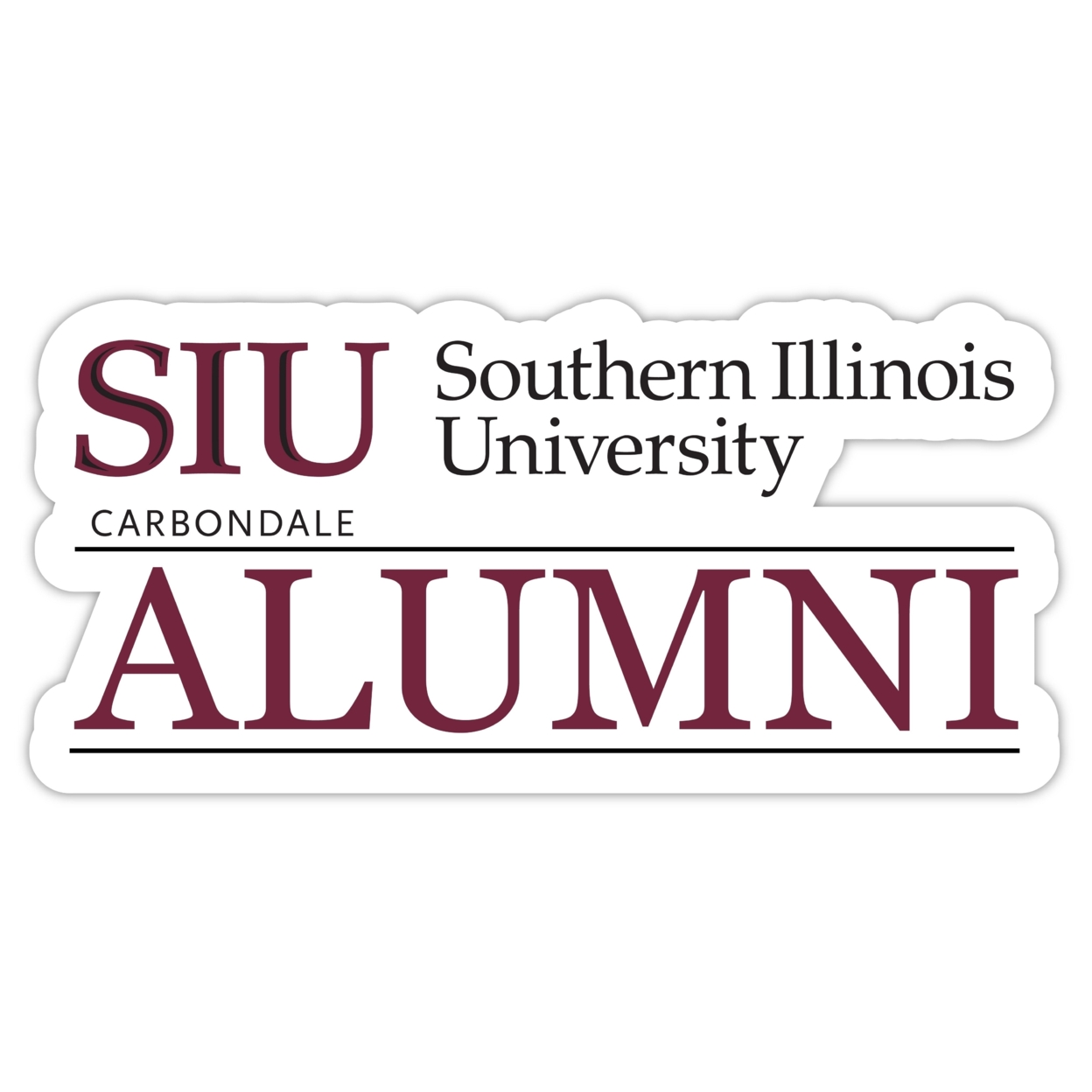 Southern Illinois Salukis Alumni 4 Sticker